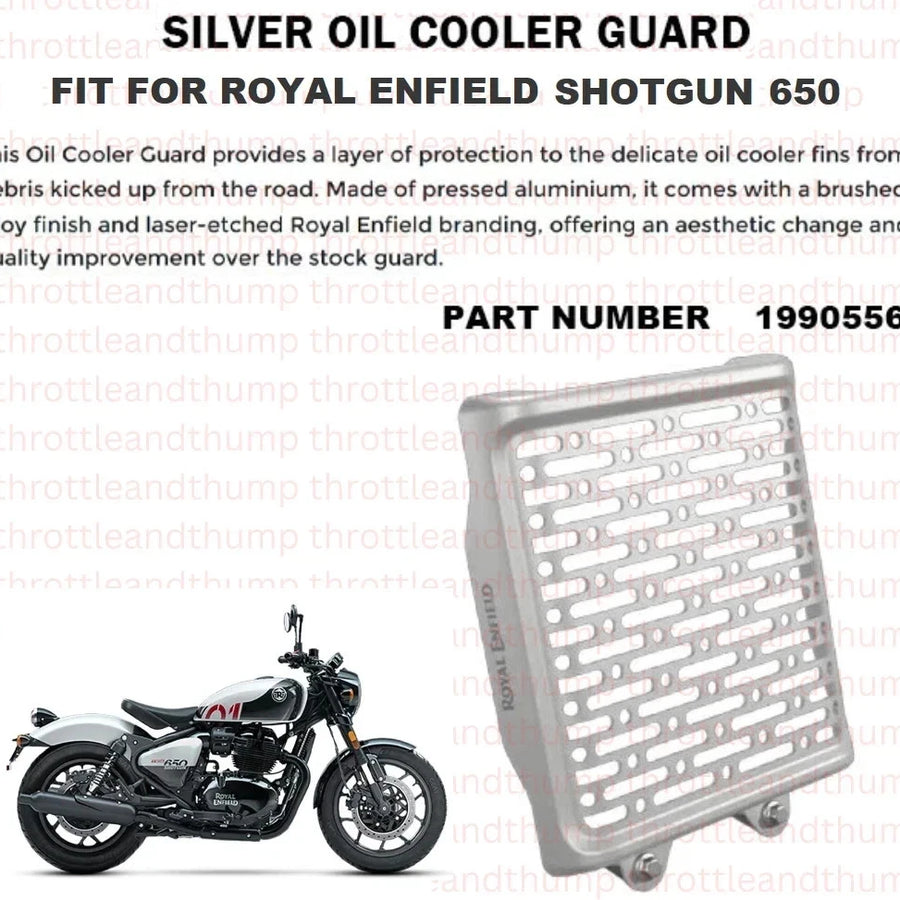 Silver Oil Cooler Guard fit for Royal Enfield Shotgun 650