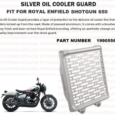 Silver Oil Cooler Guard fit for Royal Enfield Shotgun 650