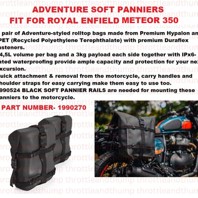 Adventure Soft Panniers fit for Royal Enfield Meteor 350