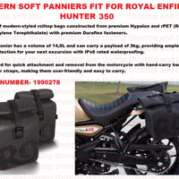 Modern Soft Panniers fit for Royal Enfield Hunter 350