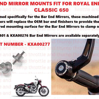 Bar End Mirror Mounts fit for Royal Enfield Classic 650