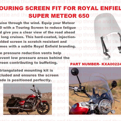Touring Screen fit for Royal Enfield Super Meteor 650