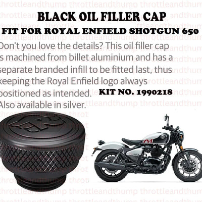 Black Oil Filler Cap fit for Royal Enfield Shotgun 650