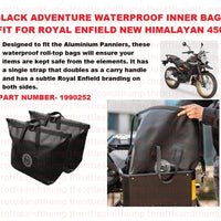 Black Adventure Waterproof Inner Bags fit for Royal Enfield Himalayan 450