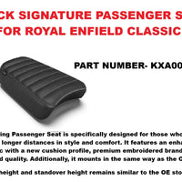 Black Signature Passenger Seat fit for Royal Enfield Classic 650
