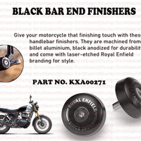 Black Bar End Finishers fit for Royal Enfield Bear 650