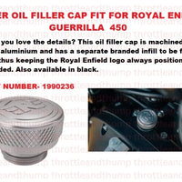 Silver Oil Filler Cap fit for Royal Enfield Guerrilla 450