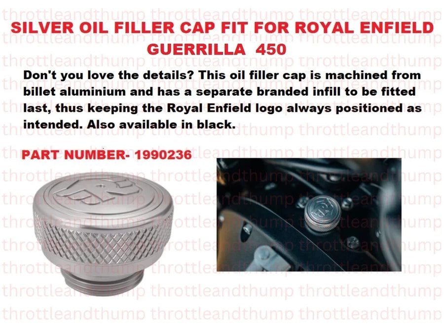 Silver Oil Filler Cap fit for Royal Enfield Guerrilla 450