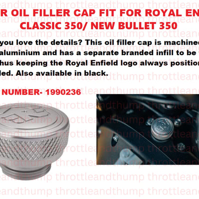 Silver Oil Filler Cap fit for Royal Enfield Classic 350