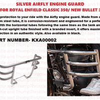 Silver Airfly Engine Guard fit for Royal Enfield Classic 350