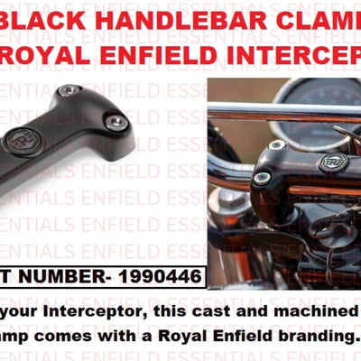 Black Handlebar Clamp fit for Royal Enfield Interceptor 650
