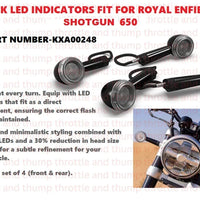Black LED Indicators fit for Royal Enfield Shotgun 650