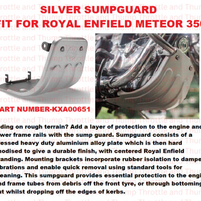 Silver Sumpguard fit for Royal Enfield Meteor 350