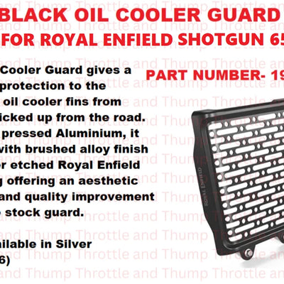 Black Oil Cooler Guard fit for Royal Enfield Shotgun 650
