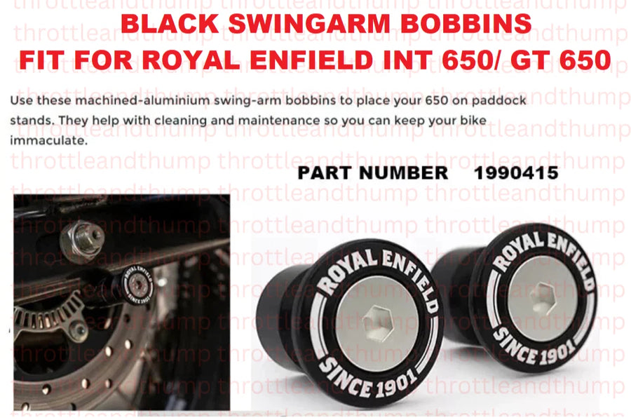 Black Swingarm Bobbins fit for Royal Enfield Interceptor 650
