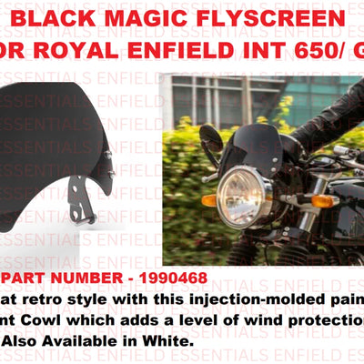Black Magic Flyscreen fit for Royal Enfield Interceptor 650