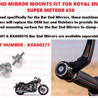 Bar End Mirror Mounts fit for Royal Enfield Super Meteor 650