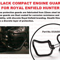Black Compact Engine Guards fit for Royal Enfield Hunter 350