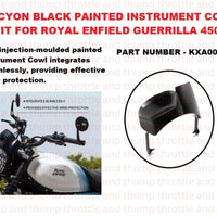 Halcyon Black Painted Instrument Cowl fit for Royal Enfield Guerrilla 450