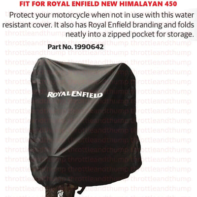 Black Water Resistant Bike Cover fit for Royal Enfield Himalayan 450