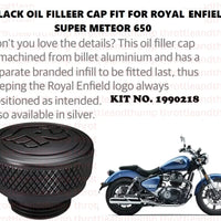 Black Oil Filler Cap fit for Royal Enfield Super Meteor 650