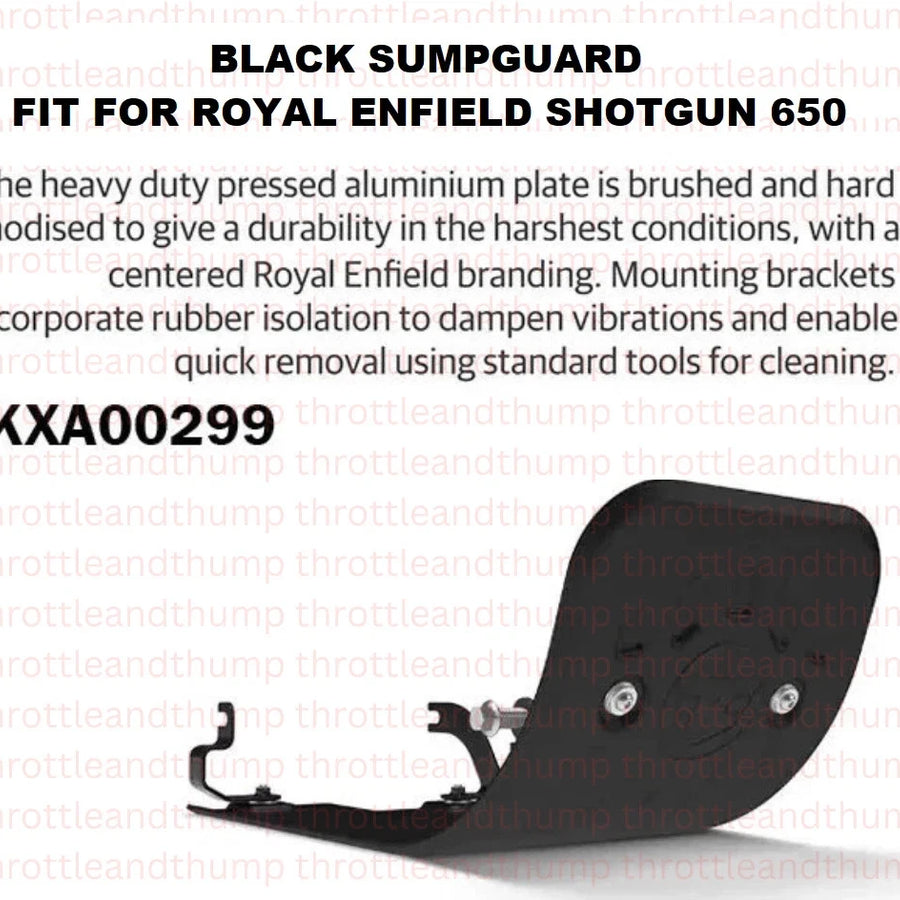 Black Sumpguard fit for Royal Enfield Shotgun 650