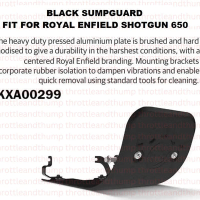 Black Sumpguard fit for Royal Enfield Shotgun 650