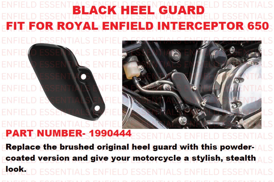 Black Heel Guard fit for Royal Enfield Interceptor 650