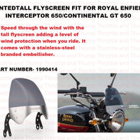 Tinted Tall Flyscreen fit for Royal Enfield Continental GT 650