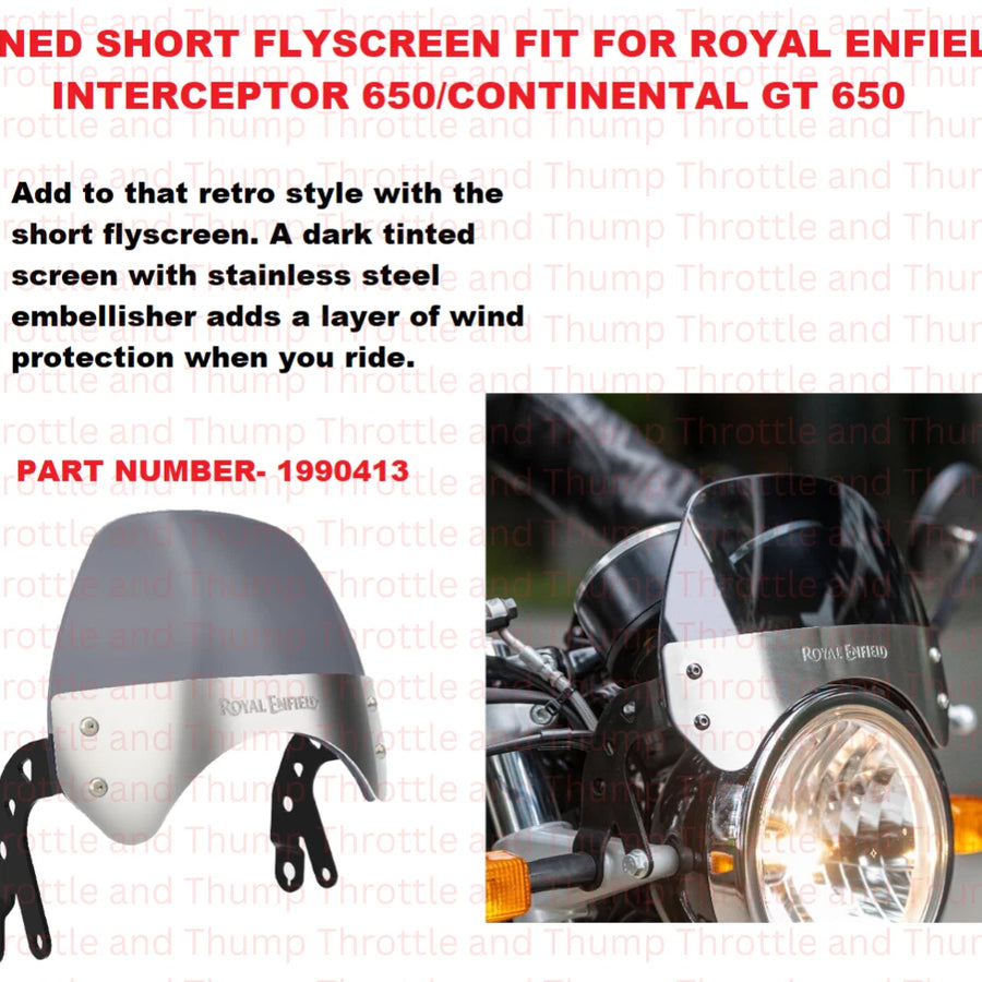 Tinted Short Flyscreen fit for Royal Enfield Continental GT 650