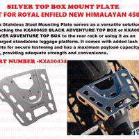 Silver Adventure Top Box Mount fit for Royal Enfield Himalayan 450