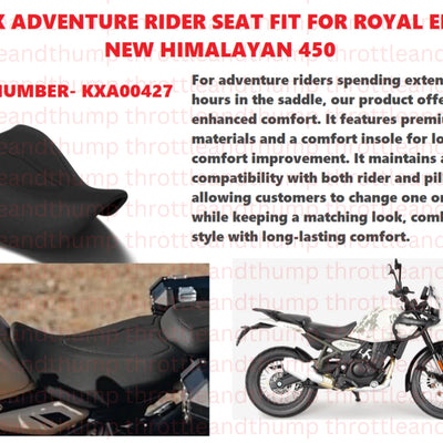 Black Adventure Rider Seat fit for Royal Enfield Himalayan 450