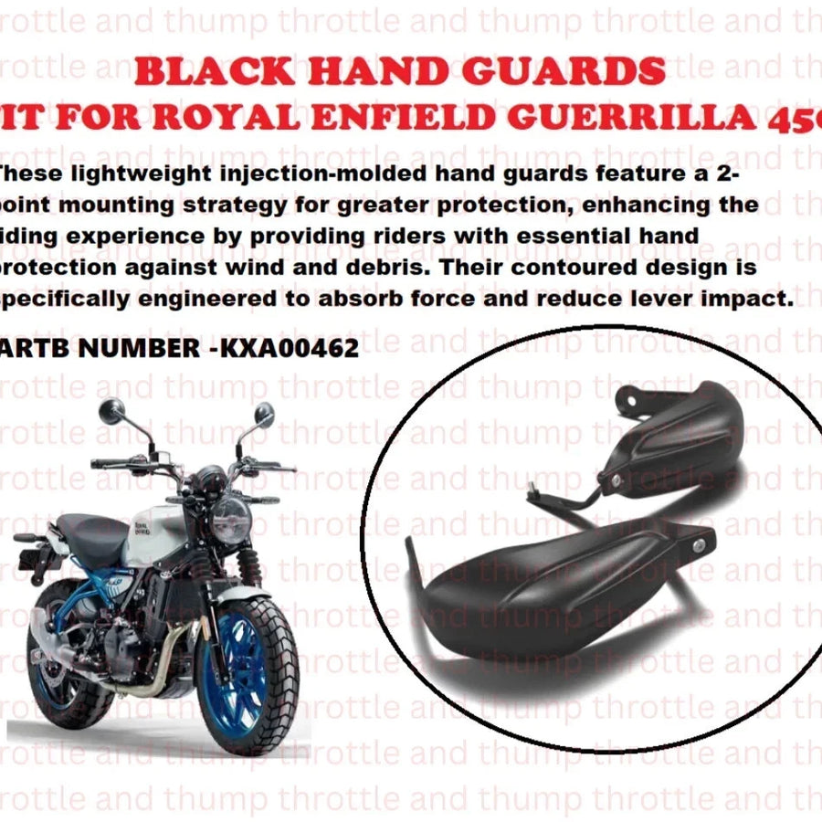 Black Hand Guards fit for Royal Enfield Guerrilla 450
