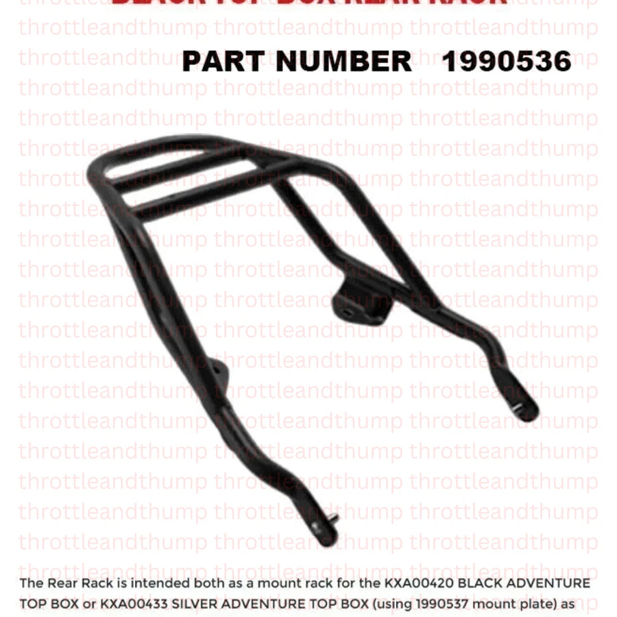 Black Top Box Rear Rack fit for Royal Enfield Bear 650