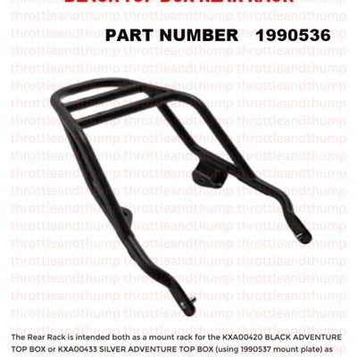 Black Top Box Rear Rack fit for Royal Enfield Bear 650