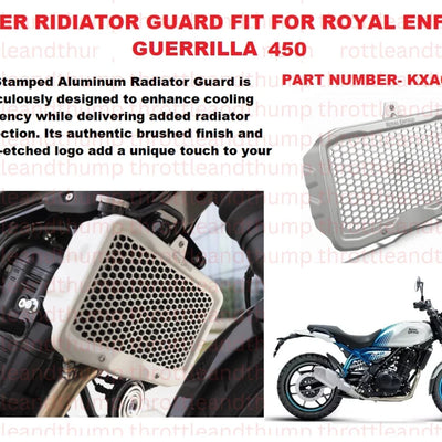 Silver Radiator Guard fit for Royal Enfield Guerrilla 450