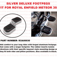 Silver Deluxe Footpegs fit for Royal Enfield Meteor 350